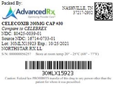 Celecoxib 200mg Cap Qty 30 Ndc 80425 0039
